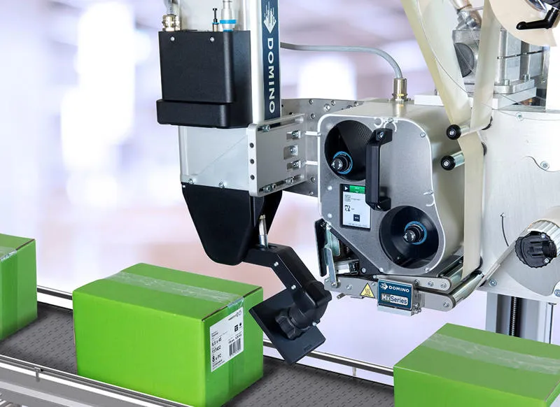 Mx350i-S Labelling the front of a box