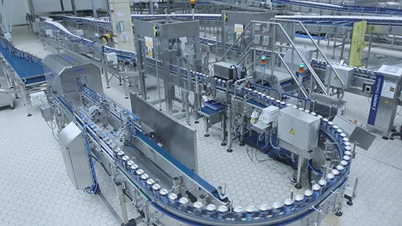 Production line running at speed