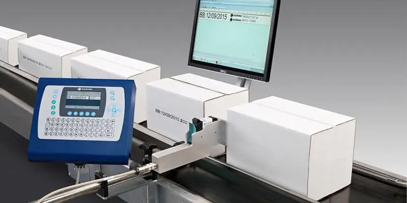 2D laser printing on secondary packaging