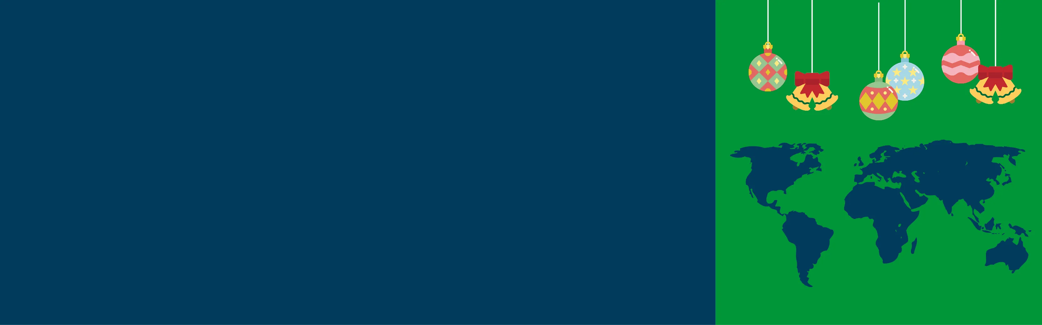 Domino x Christmas blog website banner