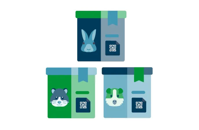 Symbole für digital bedruckte Verpackungen