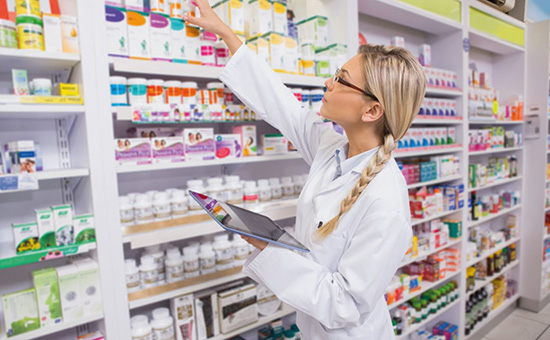 Pharmacist shelf 550 w