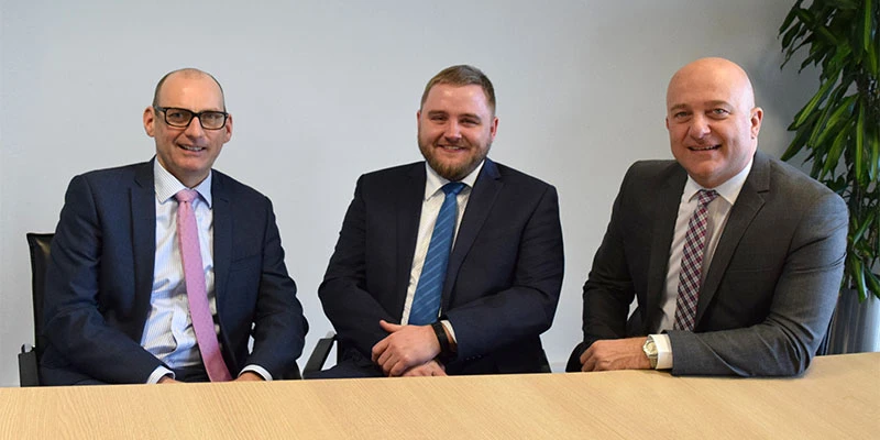 From left to right - Craig Stobie and Volker Watzke and Bart Vansteenkiste