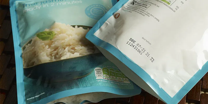 Best before code on fresh food pouch