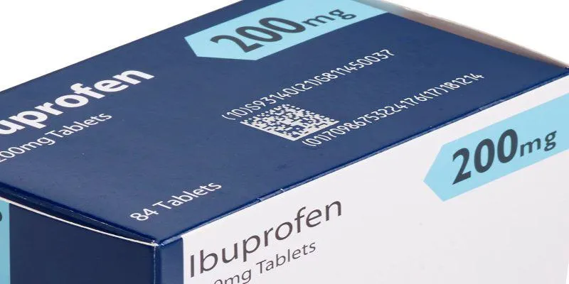 Domino Laser QR code printed onto Ibuprofen box
