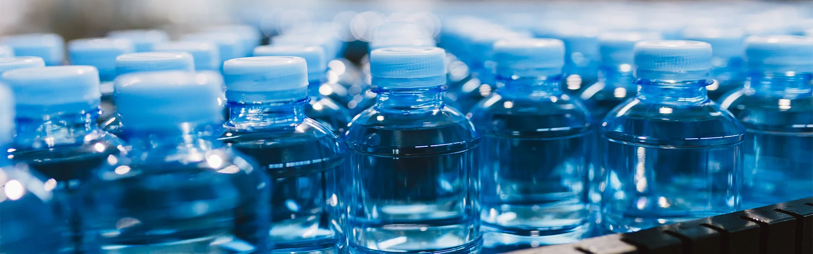 Uniform Plastic water bottles