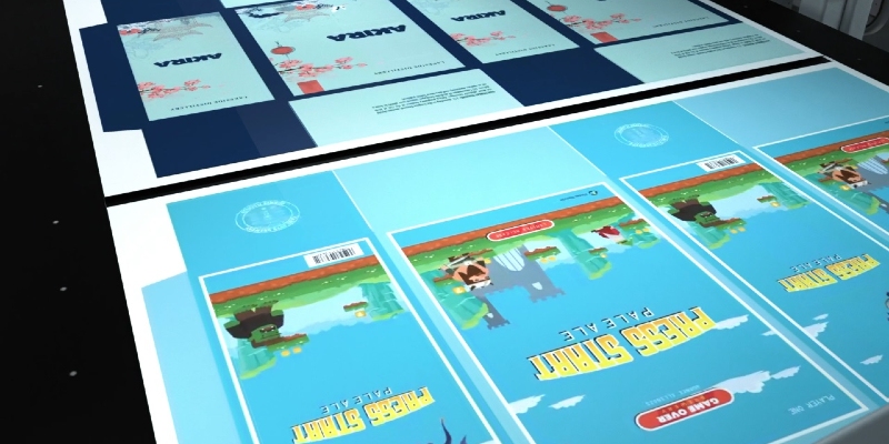 Une boite en carton ondulé imprimée avec la Domino X630i