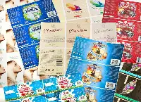Labels printed on N610i press