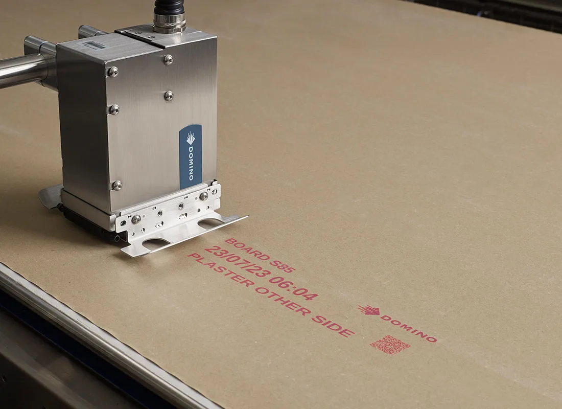 Cx350i Remote Head printing on plasterboard