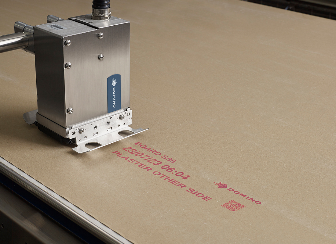 Cx350i Remote Head printing on plasterboard