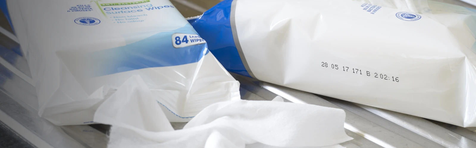 Date and Batch Coded Flexible Packaging for Pharmaceutical Wipes
