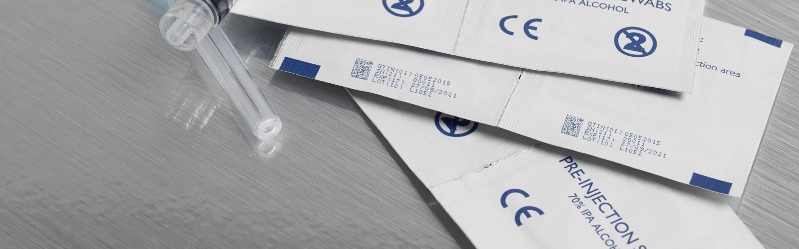 flattened and printed Pharma Sachets