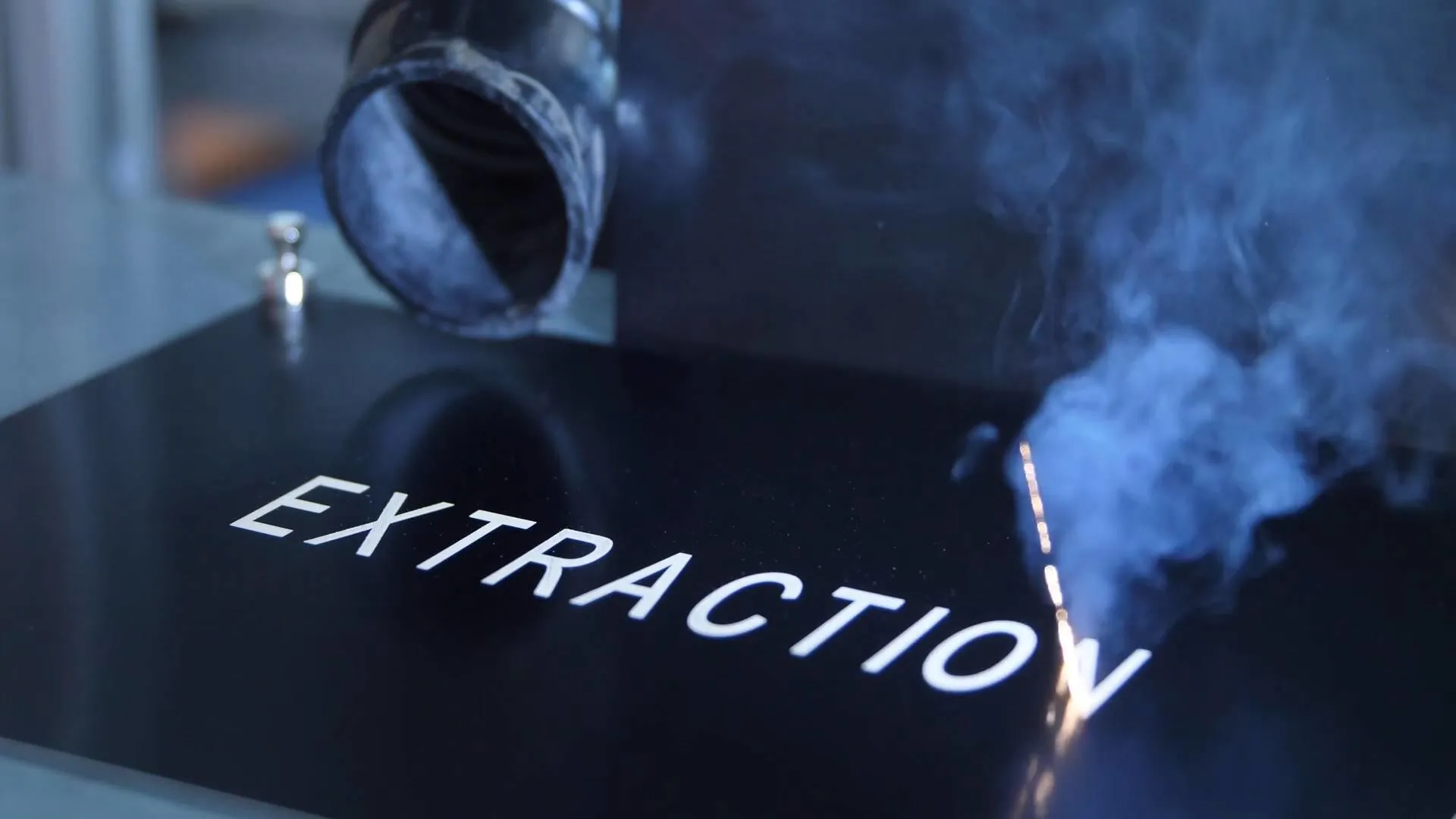 Image shows fume extraction