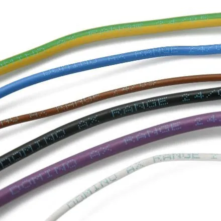 Impresoras por Chorro Continuo de Tinta, Serie Ax de Domino, codificación en cablesThe Ax-Series, Domino's continuous inkjet printers, coding on wires