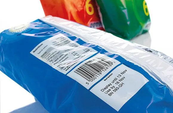 Flera typer av märkning på påse