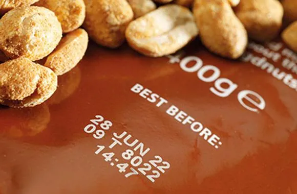 Datummärkning på nötpåse