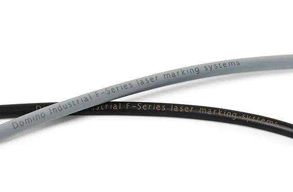 Fiberlasermärkning på kabelmantlar