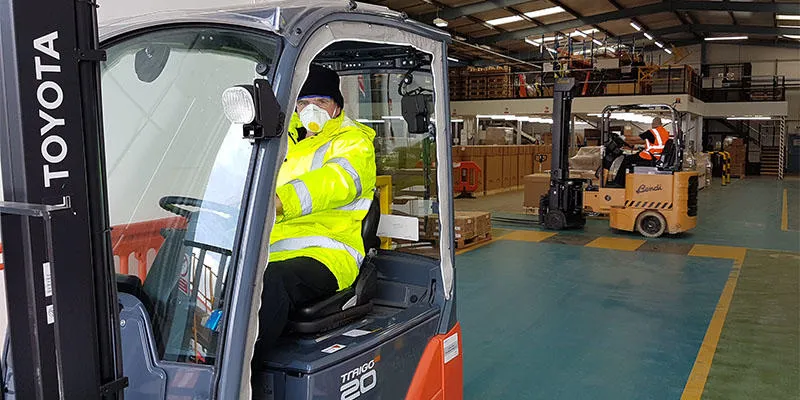 Domino's warehouse employees continuing to support customers