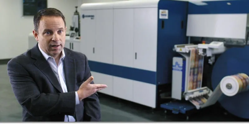 Barry Wendell, Account Manager of Domino Digital printing solutions in North America