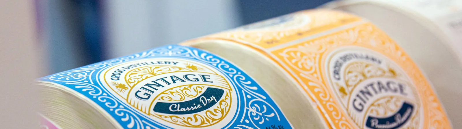 DP UV60CL Gin labels banner