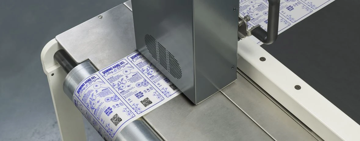 Domino label overprint