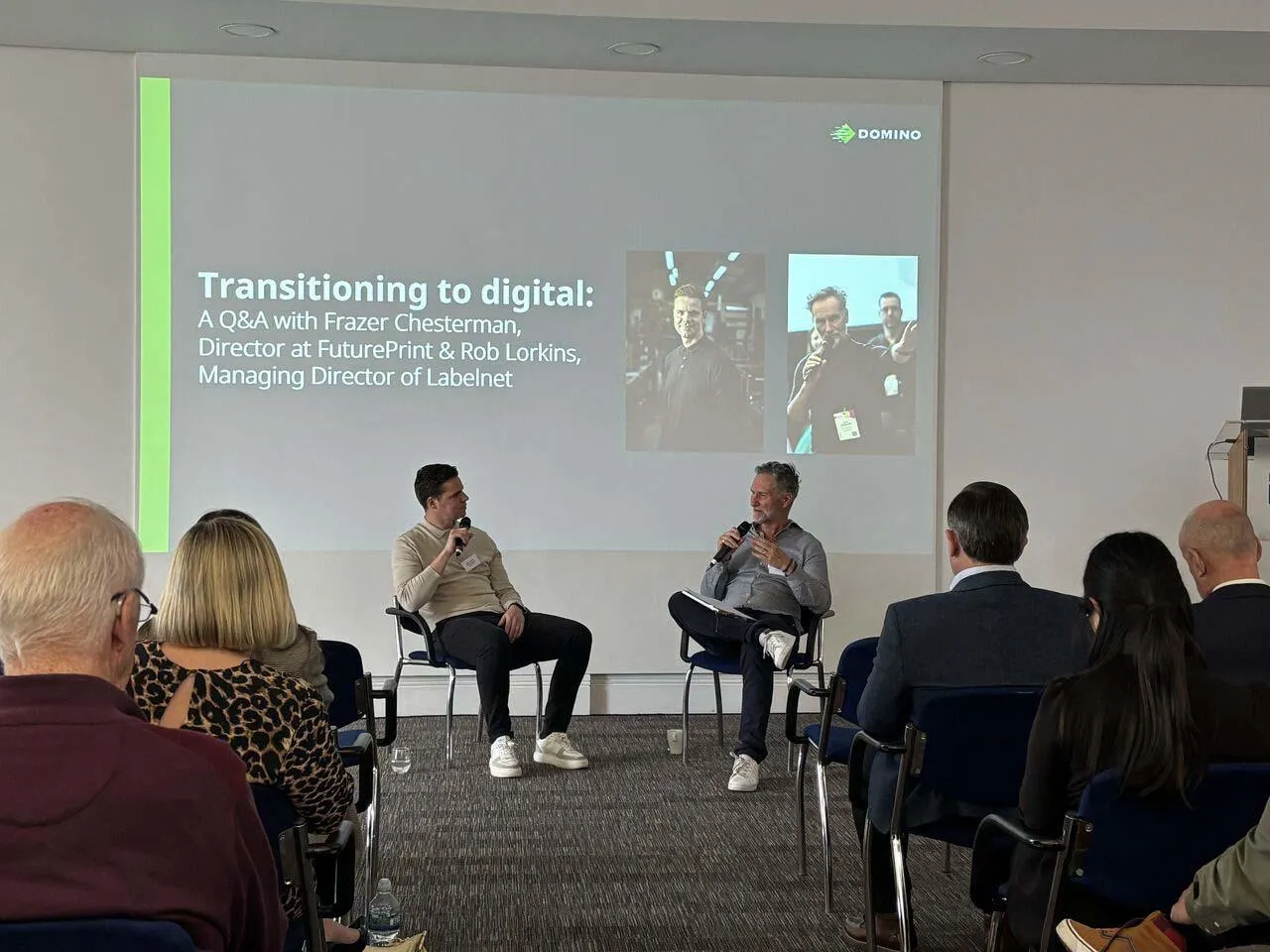 Rob Lorkins, Labelnet, Q&A at the Driving Digital in Label Printing Event