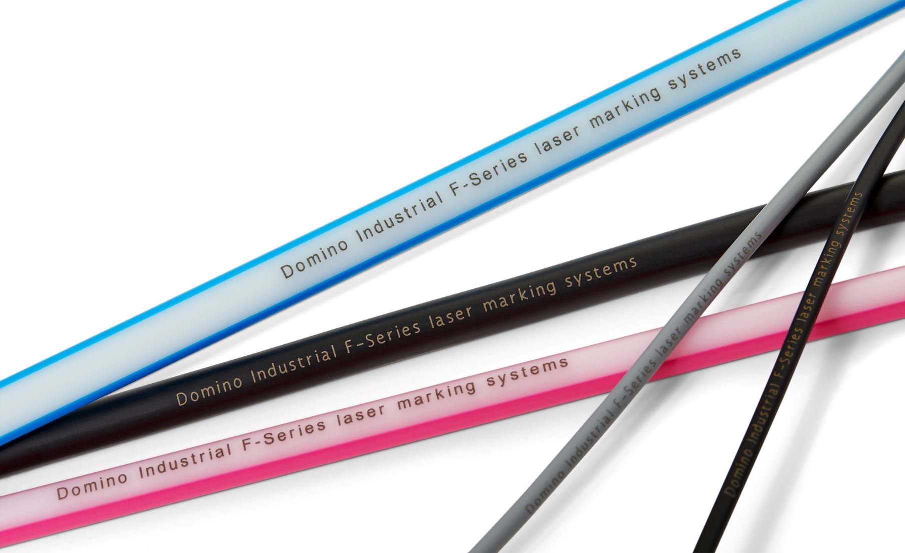 Domino Extrusion Laser Coding Station coding onto wires