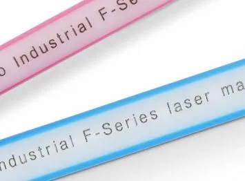 Domino Extrusion Laser Coding Station coding onto wires