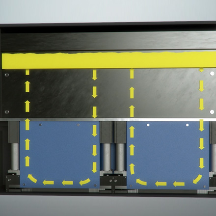 K600G unique ActiFlow degassing system for automated maintenance and best digital printing on pharma blister foil 